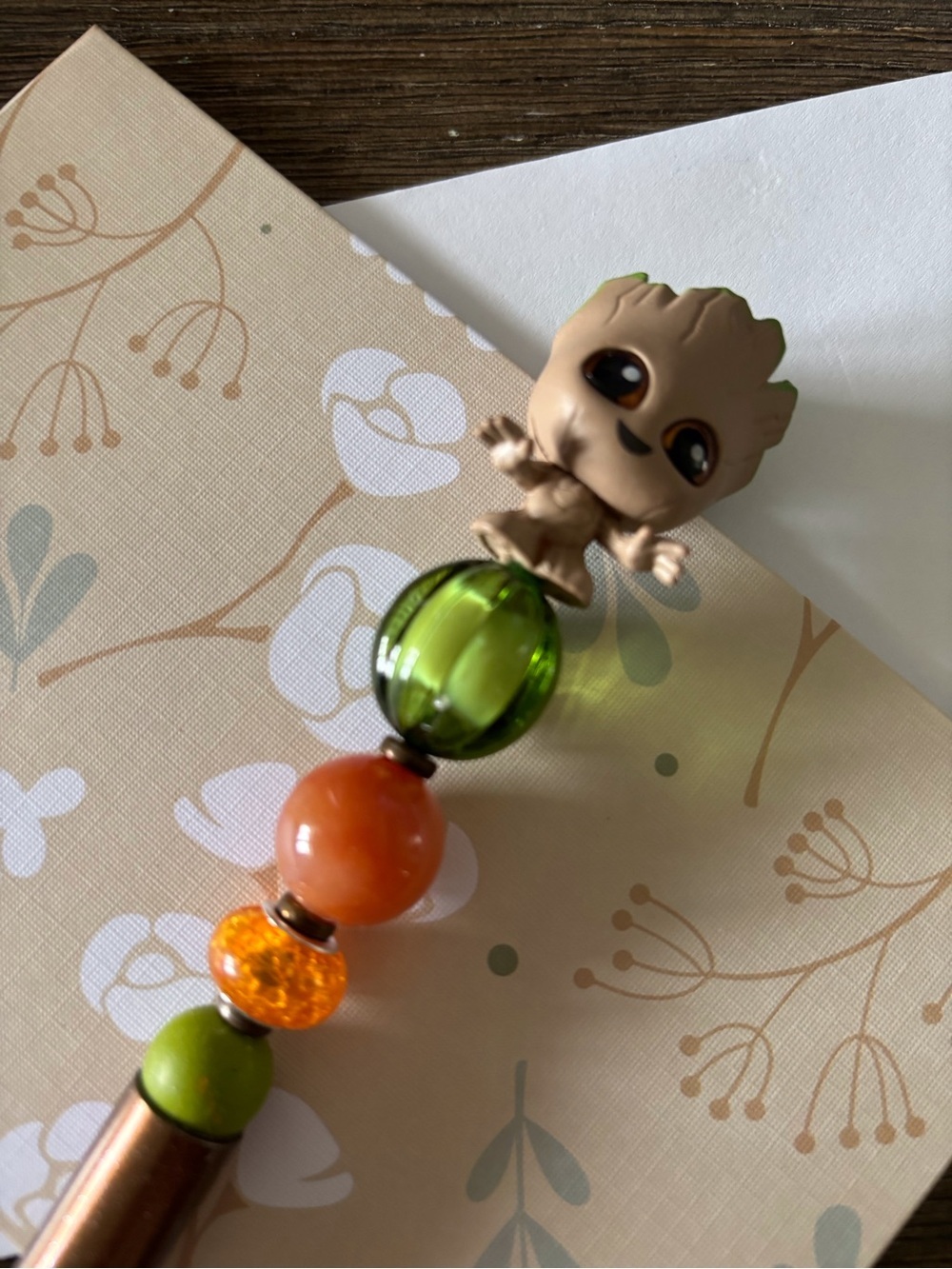 Marvel Doorables: Guardians of the Galaxy: Baby Groot handmade beaded pen